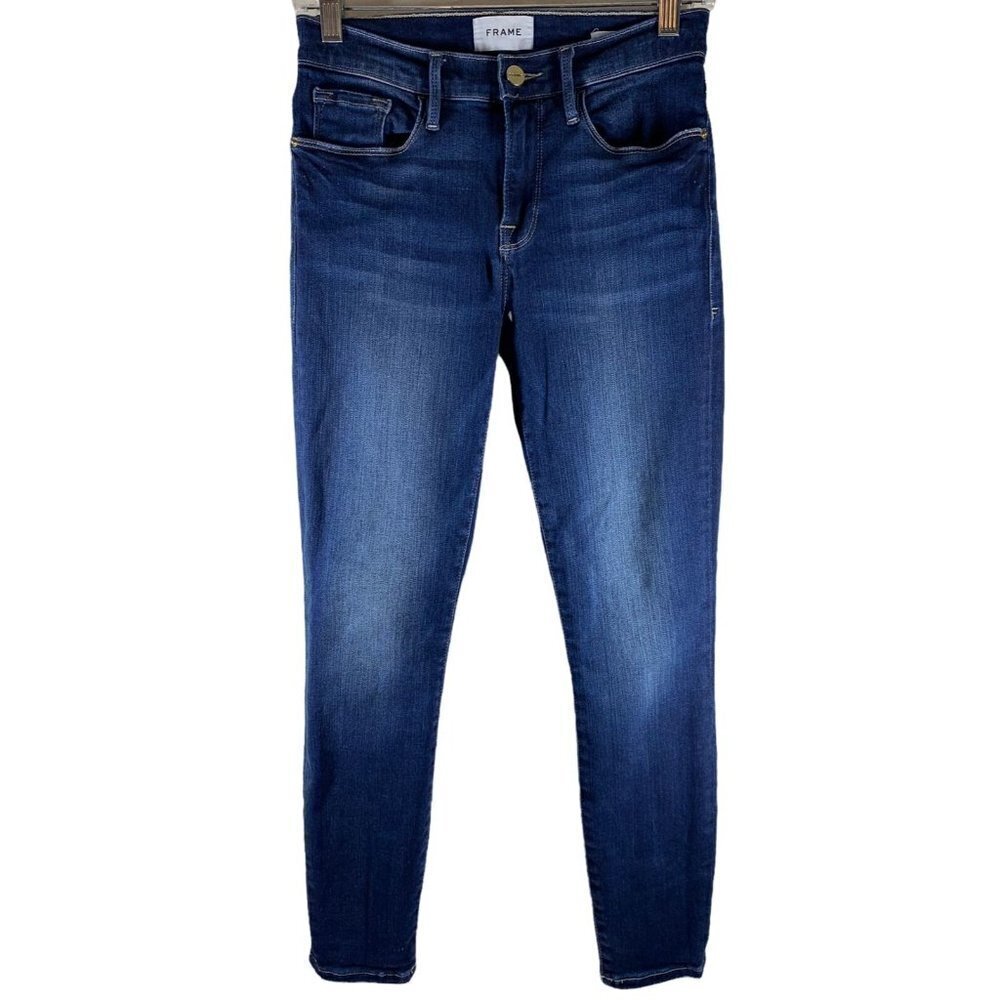 FRAME Le Skinny de Jeanne Dark Wash Denim Crop Jeans Size 28